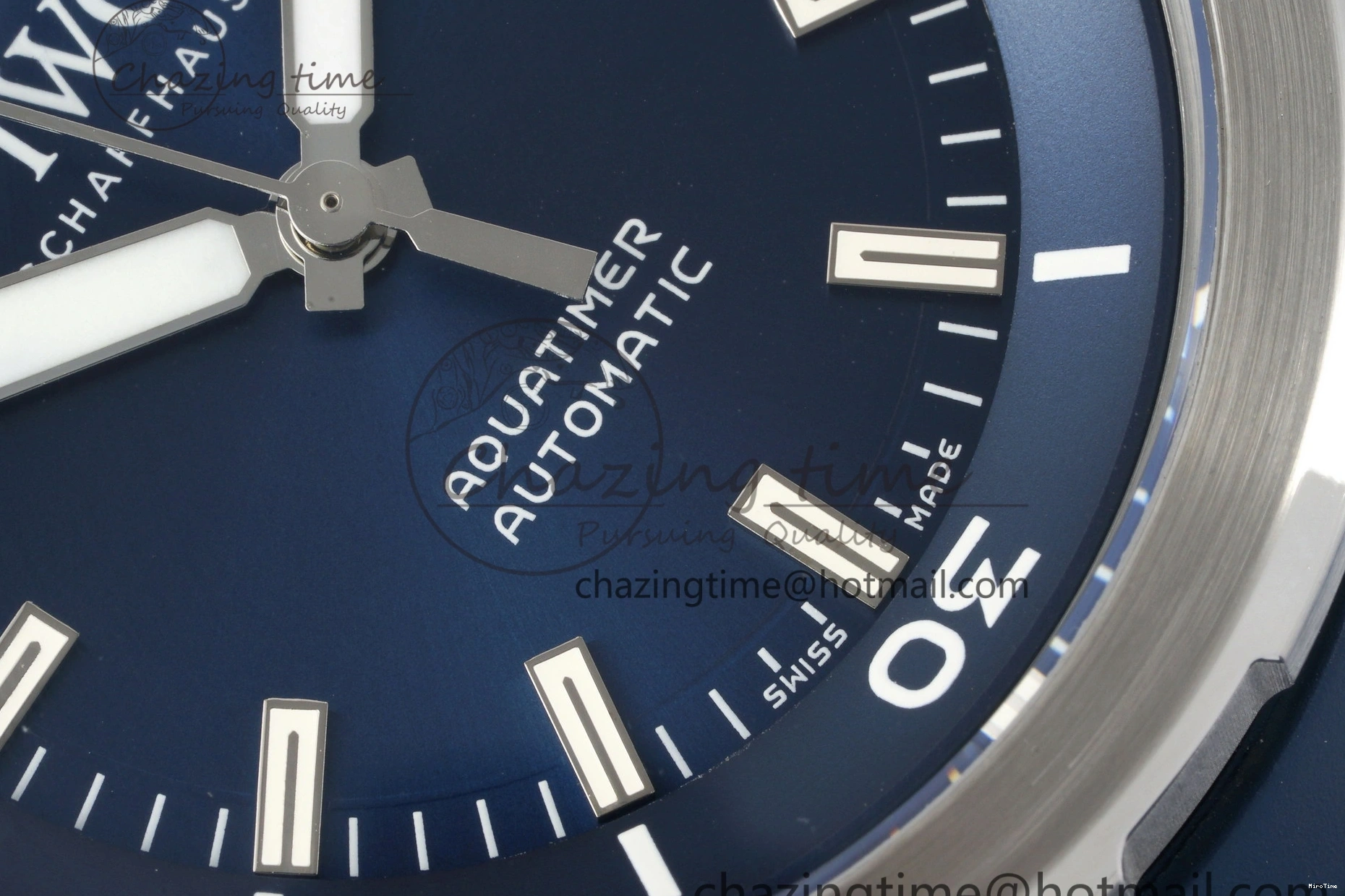 MIROTIME 0106 WellDesigned Aquatimer Automatic SS RSF 1:1 Best Edition Blue Dial on Blue Rubber Strap A 7057
